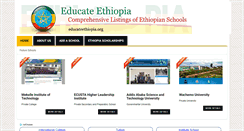 Desktop Screenshot of educateethiopia.org