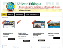 Tablet Screenshot of educateethiopia.org